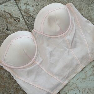 Pink Corset Bustier Top